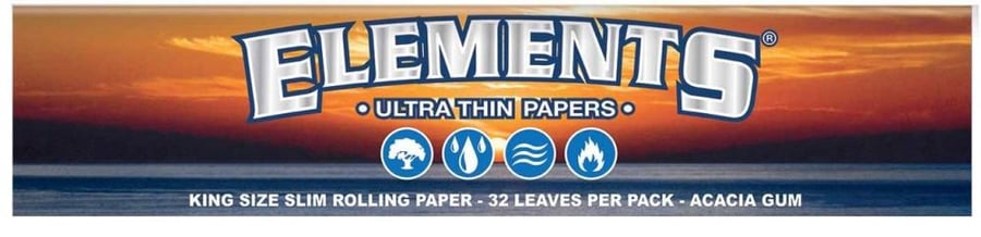 ورق لف كينق سايز اليمنتس ELEMENTS KING SIZE SLIM