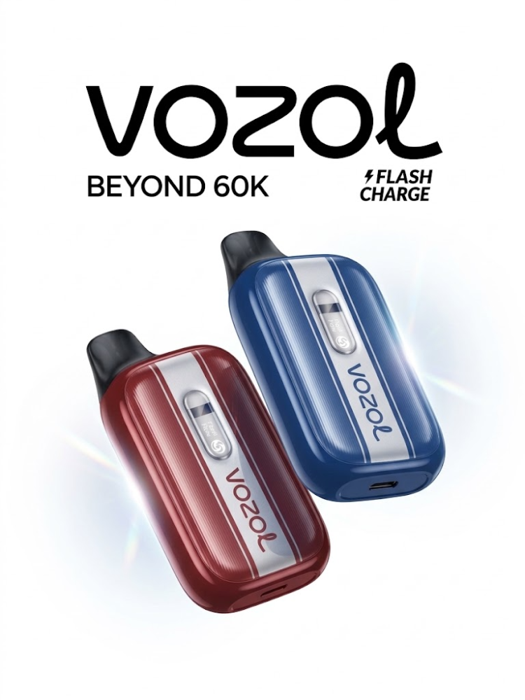 VOZOL BEYOND سحبة سيجارة فوزول بيوند 60000 شفطة عدة نكهات 50 نيكوتين استخدام مره