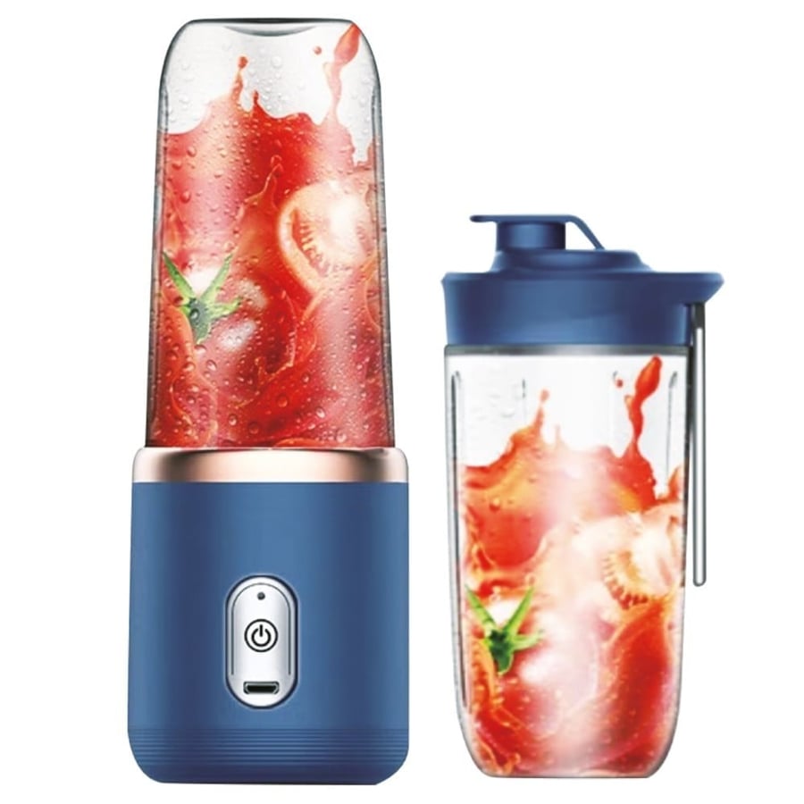 خلاط محمول ذكي بسعة 300ML يحتوي على كوبين للخلاط وبطارية بسعة 1500mAh