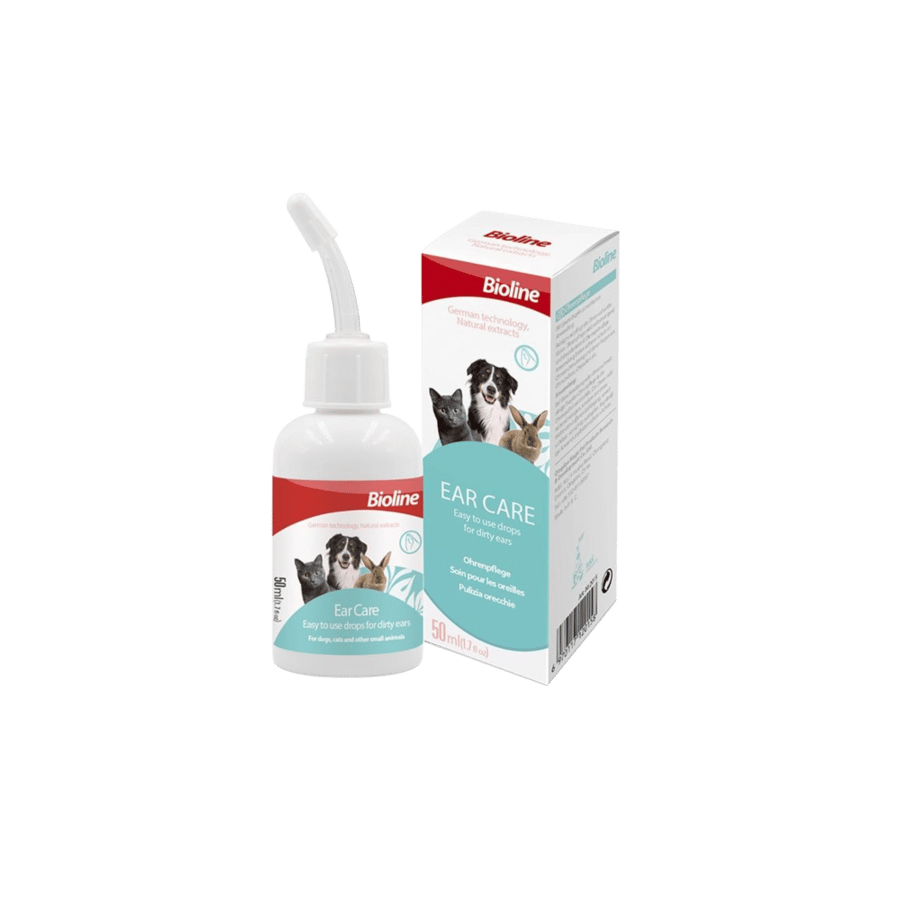 قطرة العناية بالاذن للقطط والحيوانات الاليفة 50مل من شركة Bioline