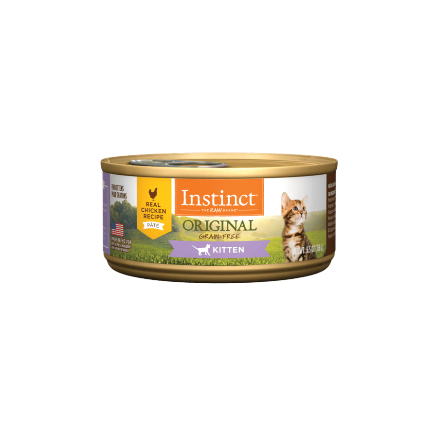 معلبات باتيه بالدجاج للقطط الصغيرة 85غ من شركة Instinct