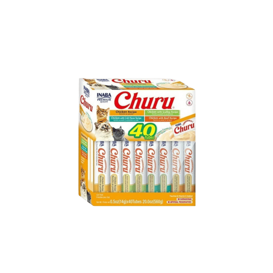INABA Churu Assorted Chicken Harissa, 40 Sachets