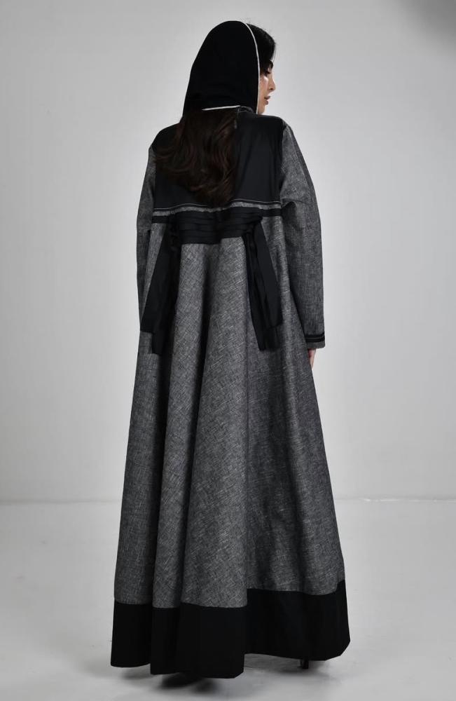 Grey x Black Linen