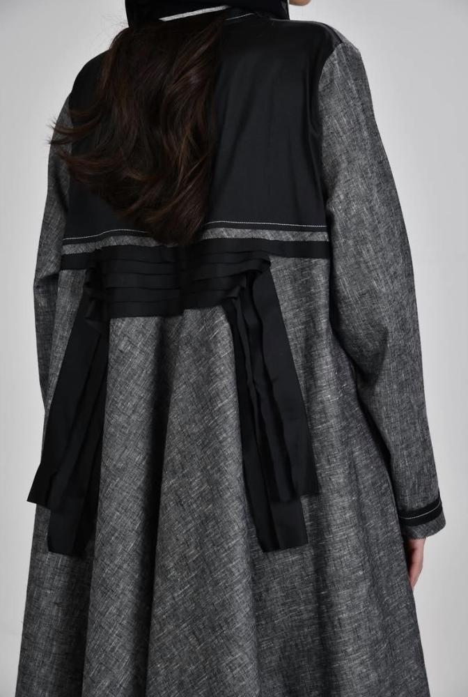 Grey x Black Linen