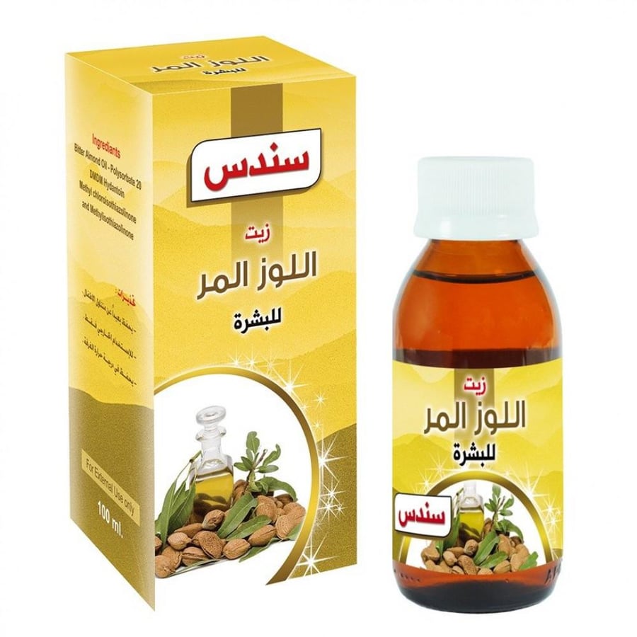 زيت اللوز المر من سندس - 100 مل