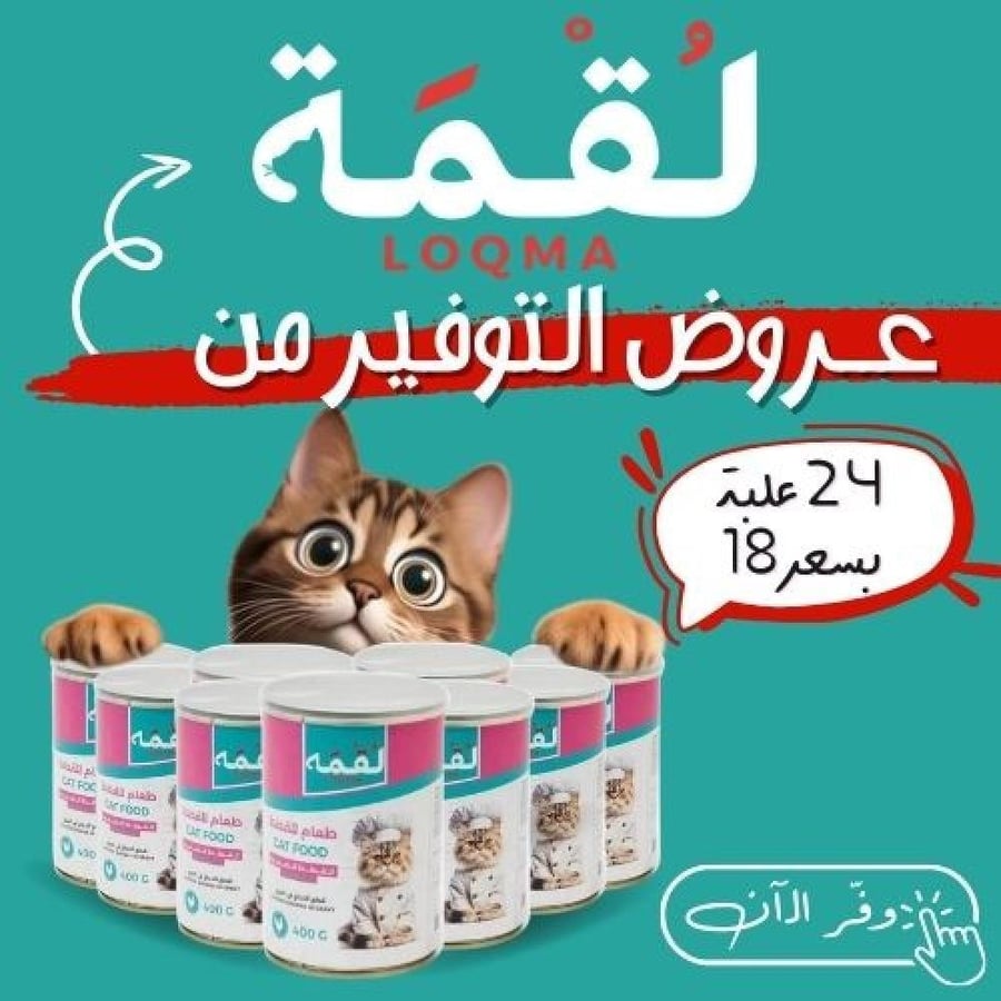 عرض التوفير من لقمة 24 بسعر 18- نكهات مختلفة 400 جرام