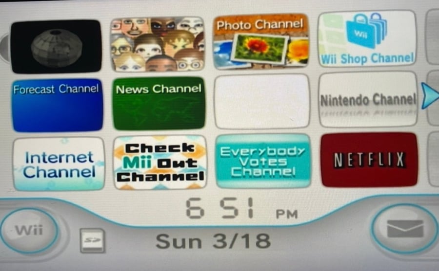 Nintendo wii console black