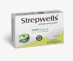 Strepwells Lemon ( Sugar Free ) 24 Lozenges