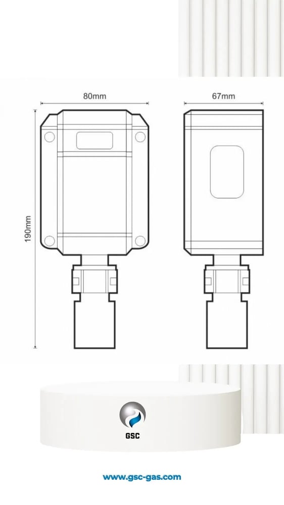 Techno Italian gas leak detector, waterproof