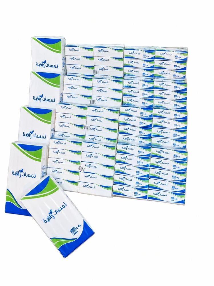 مناديل لمسات راقيه ٣٠٠ مفرد ٨٠ عبوه + علق ٥شدة