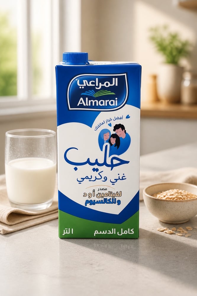 المراعي حليب طويل الاجل 1 لتر
