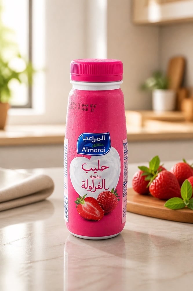 المراعي حليب بالفراوله 360 جرام