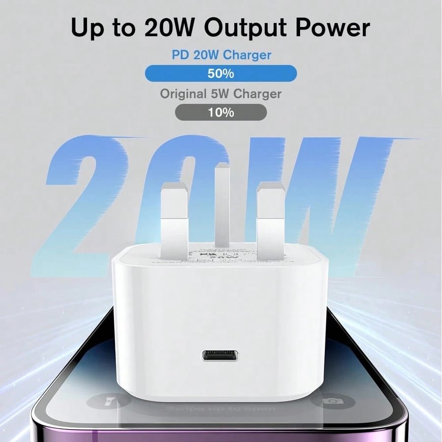 طقم شاحن سريع مع كابل USB C