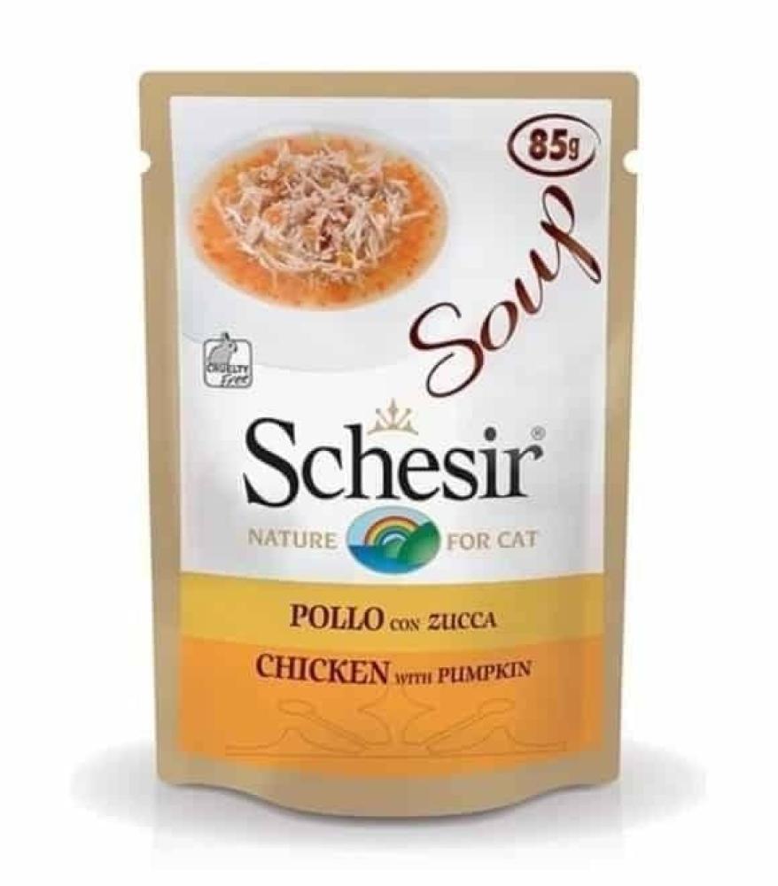 اظرف اكل قطط شيزر دجاج مع اليقطين 85 جرام