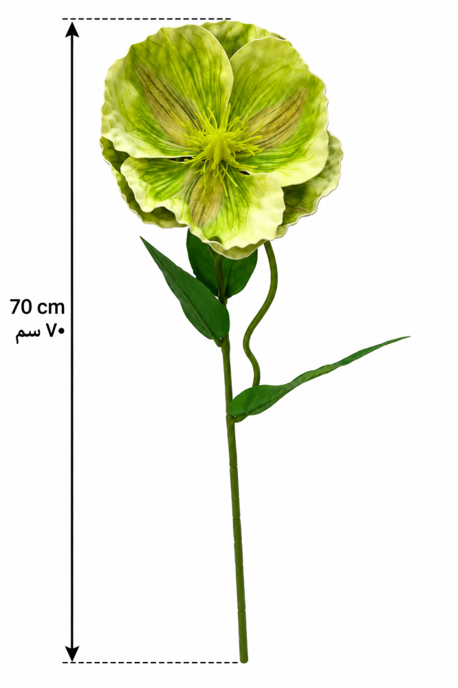 غصن زهره خشخاش مع اكسسوار ملمس راقي