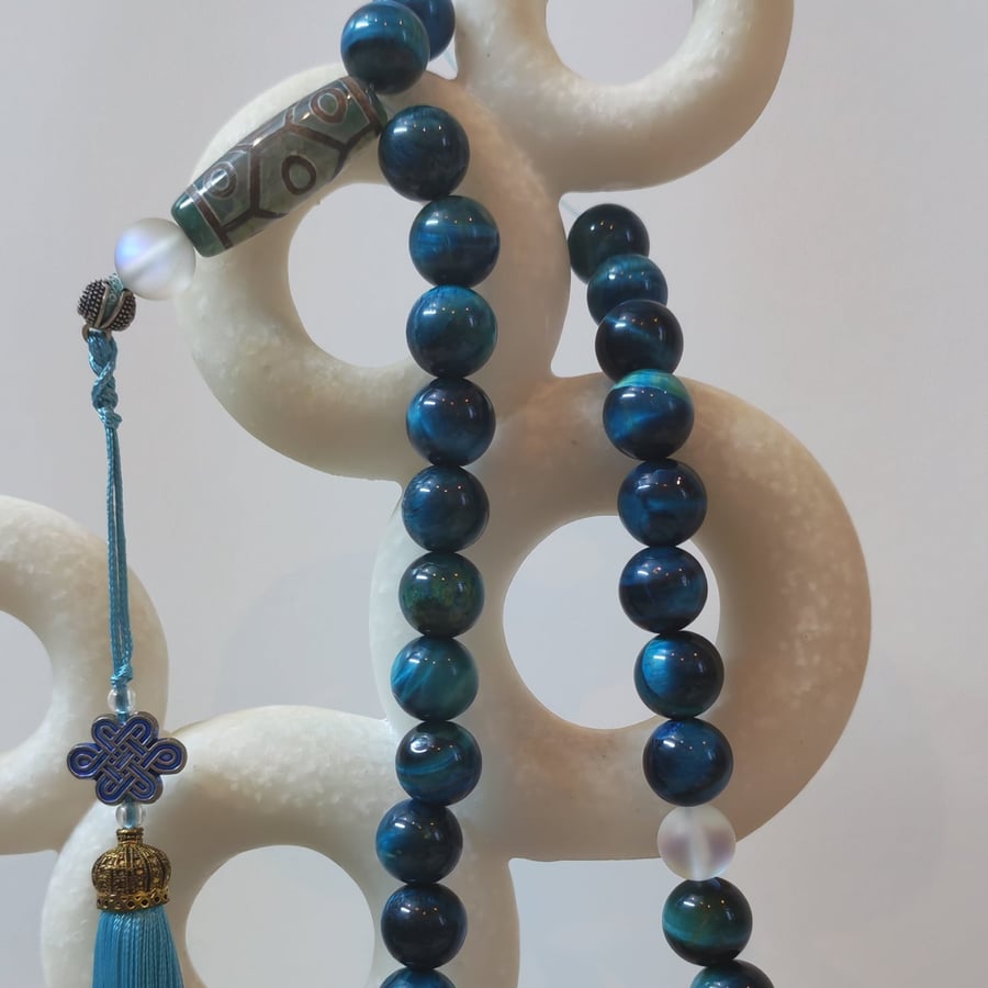 Blue tiger eye rosary, a masterpiece