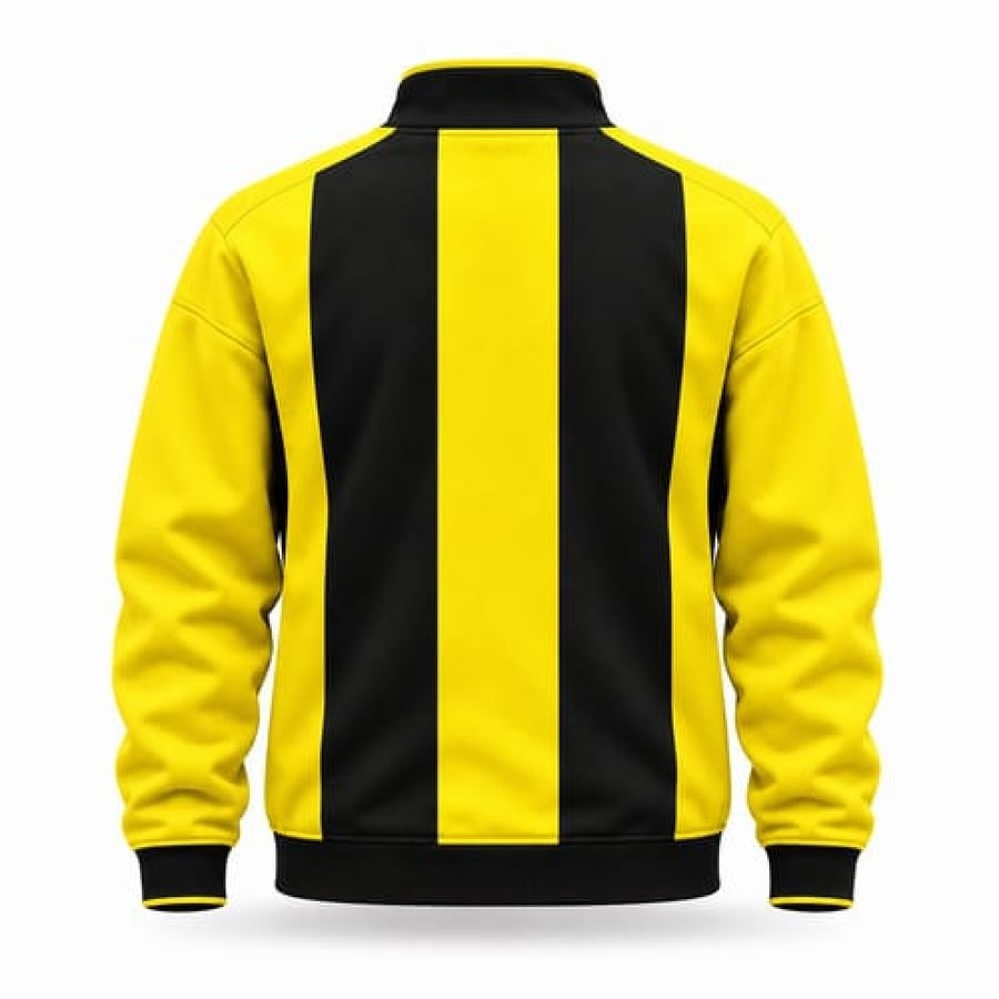 طقم الاتحاد السعودي الشتوي الأساسي للكبار والأطفال | الأصفر والأسود