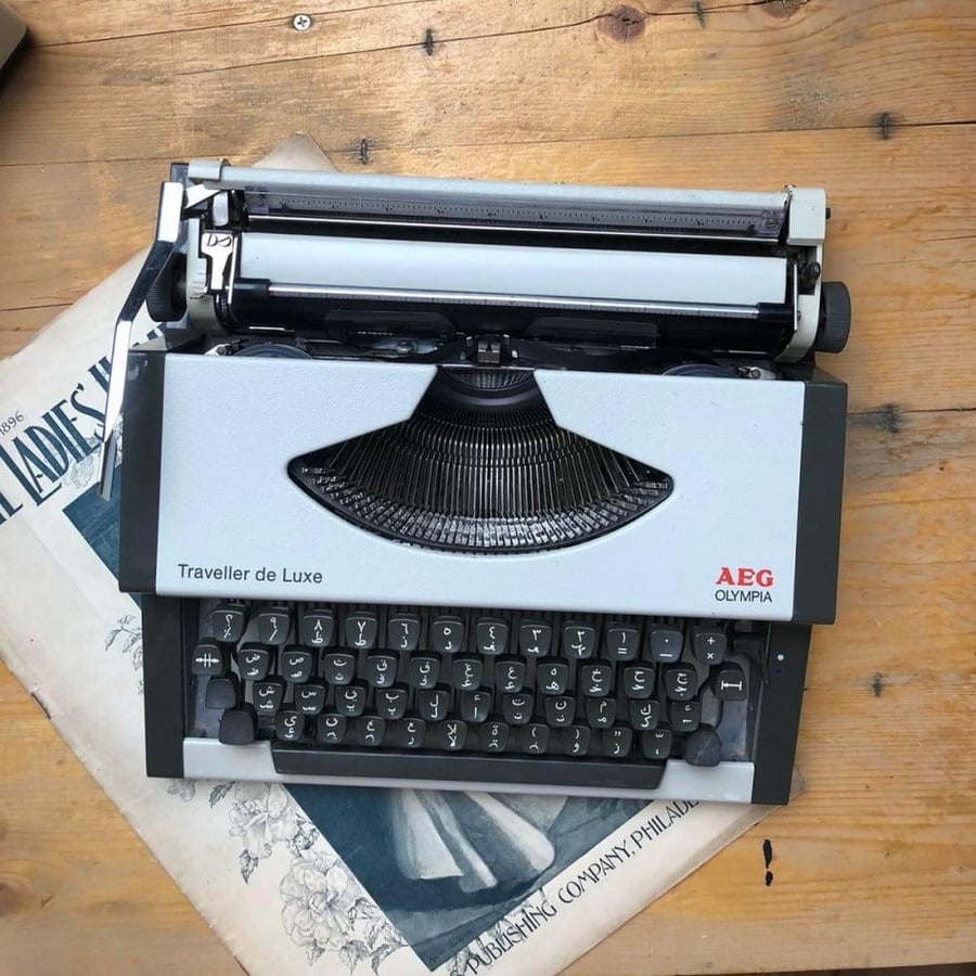 Arabic olympia typewriter AEG