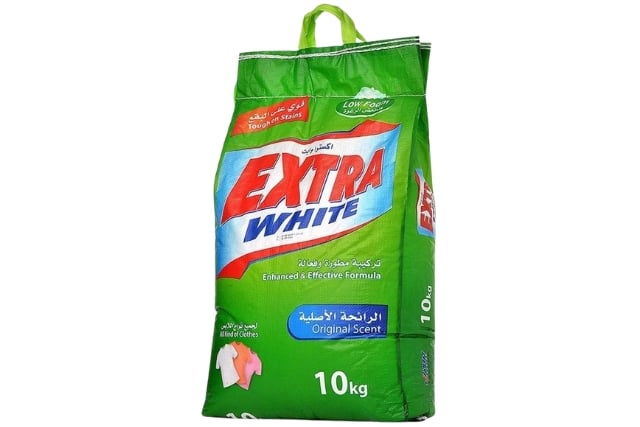 مسحوق غسيل اكسترا وايت 10 كيلو عبوة خضراء