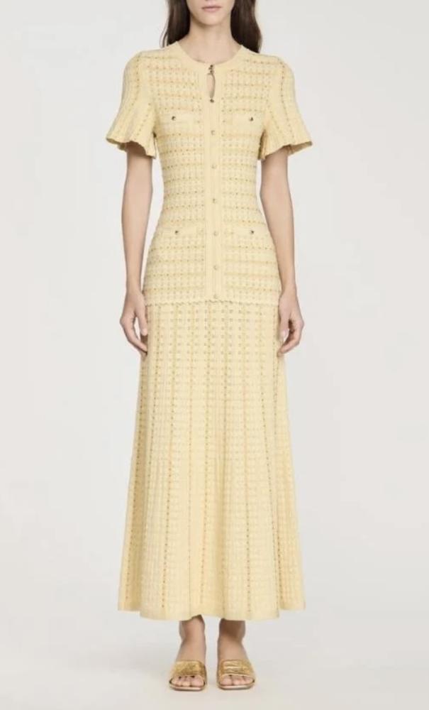 Sandro yellow dress