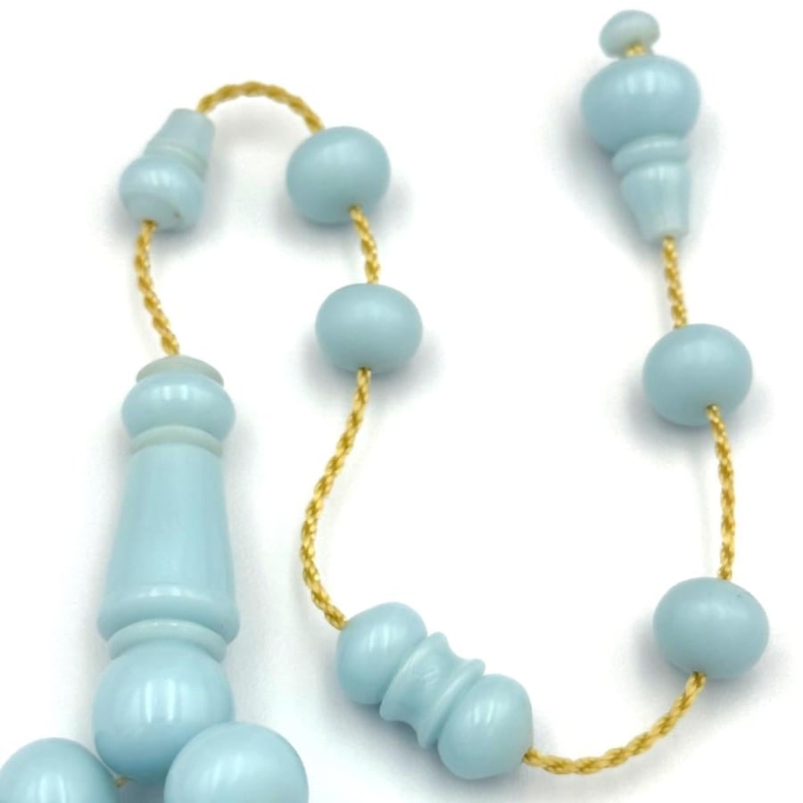 Light navy blue billiard rosary, Tamleekah