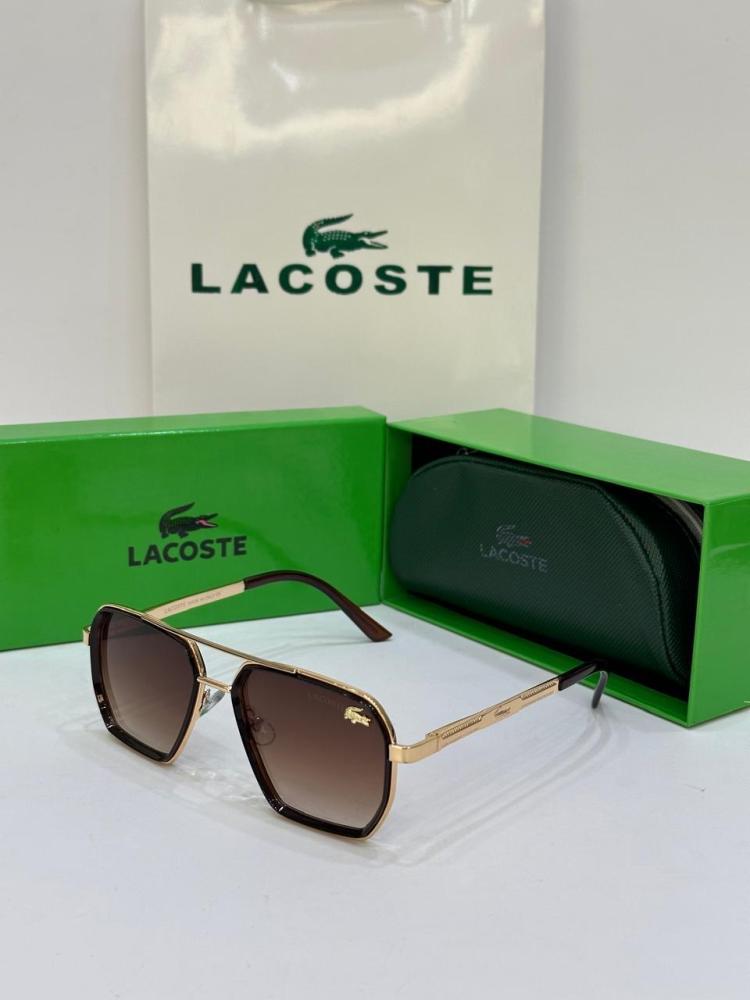 نظارات LACOSTE أسود اطار ذهبي