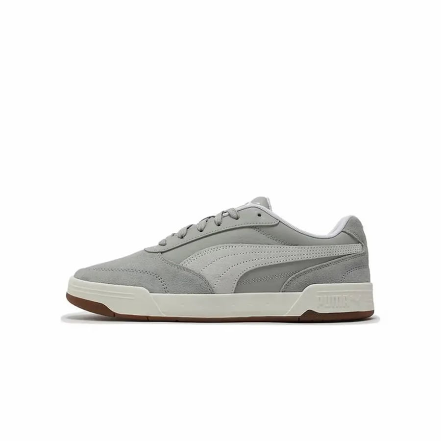 حذاء رياضي منخفض الارتفاع للرجال من PUMA C-Skate: أنيق، خفيف الوزن، قابل للتنفس، متين، ومقاوم للصدمات باللونين الرمادي والأبيض 403145-02