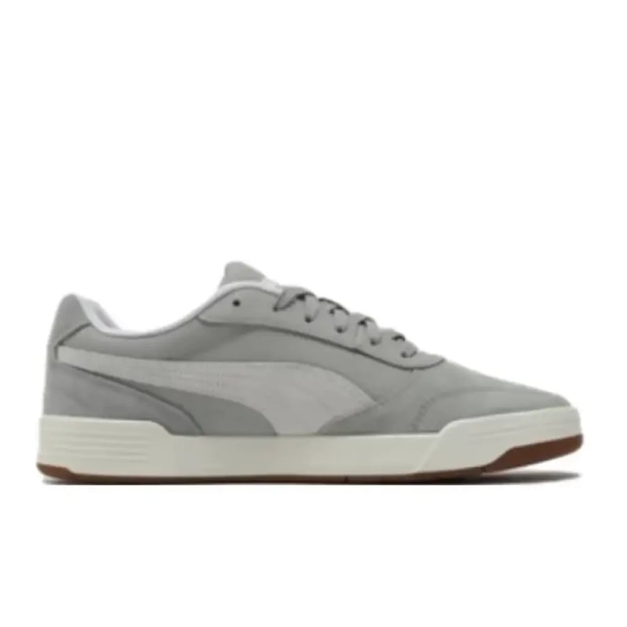 حذاء رياضي منخفض الارتفاع للرجال من PUMA C-Skate: أنيق، خفيف الوزن، قابل للتنفس، متين، ومقاوم للصدمات باللونين الرمادي والأبيض 403145-02