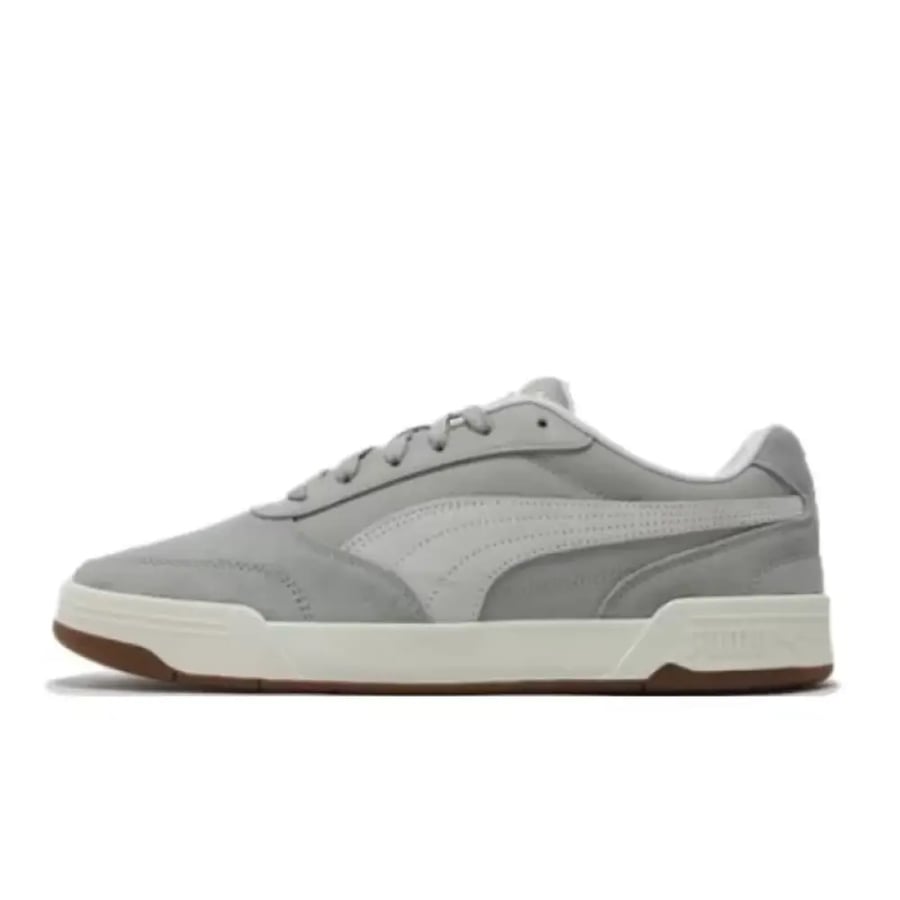 حذاء رياضي منخفض الارتفاع للرجال من PUMA C-Skate: أنيق، خفيف الوزن، قابل للتنفس، متين، ومقاوم للصدمات باللونين الرمادي والأبيض 403145-02