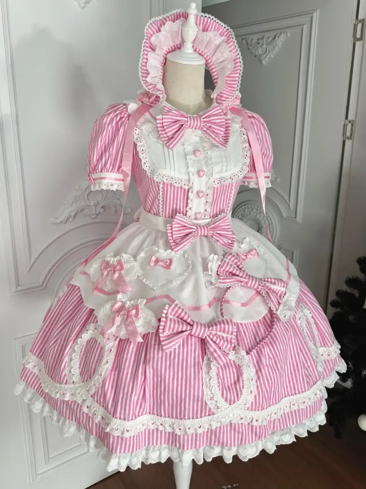 【TaTaTa Lolita】فستان لوليتا OP بتصميم دمية كلاسيكي Old School