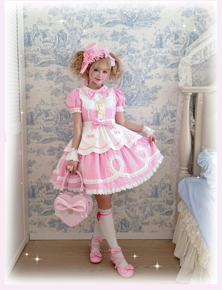 【TaTaTa Lolita】فستان لوليتا OP بتصميم دمية كلاسيكي Old School