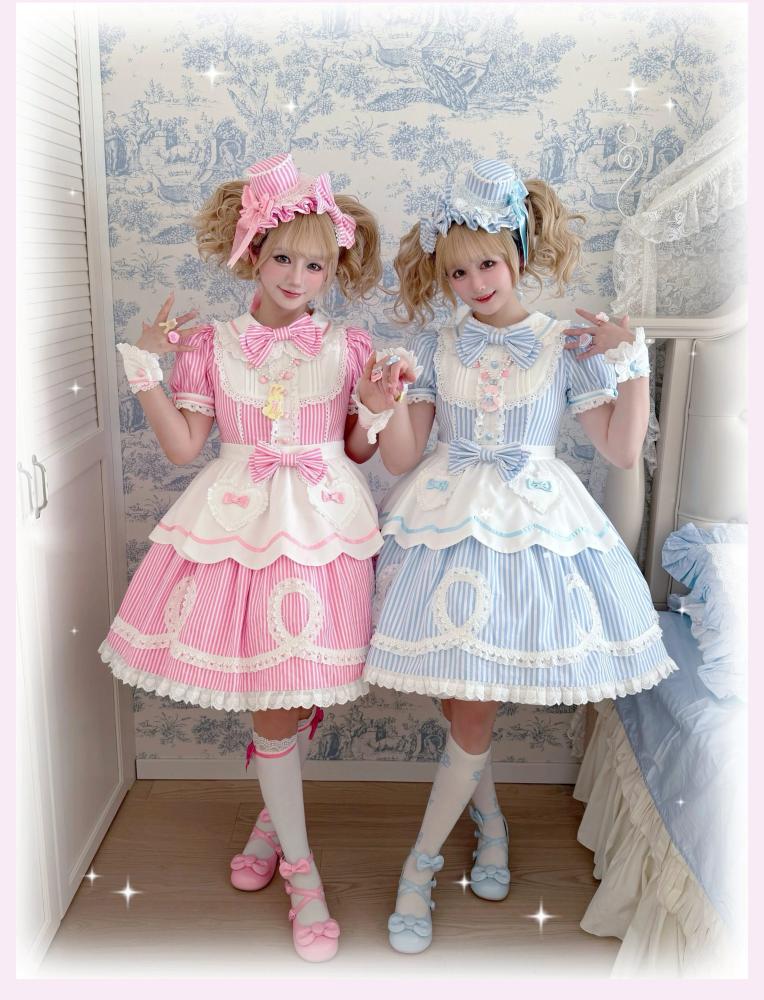 【TaTaTa Lolita】فستان لوليتا OP بتصميم دمية كلاسيكي Old School