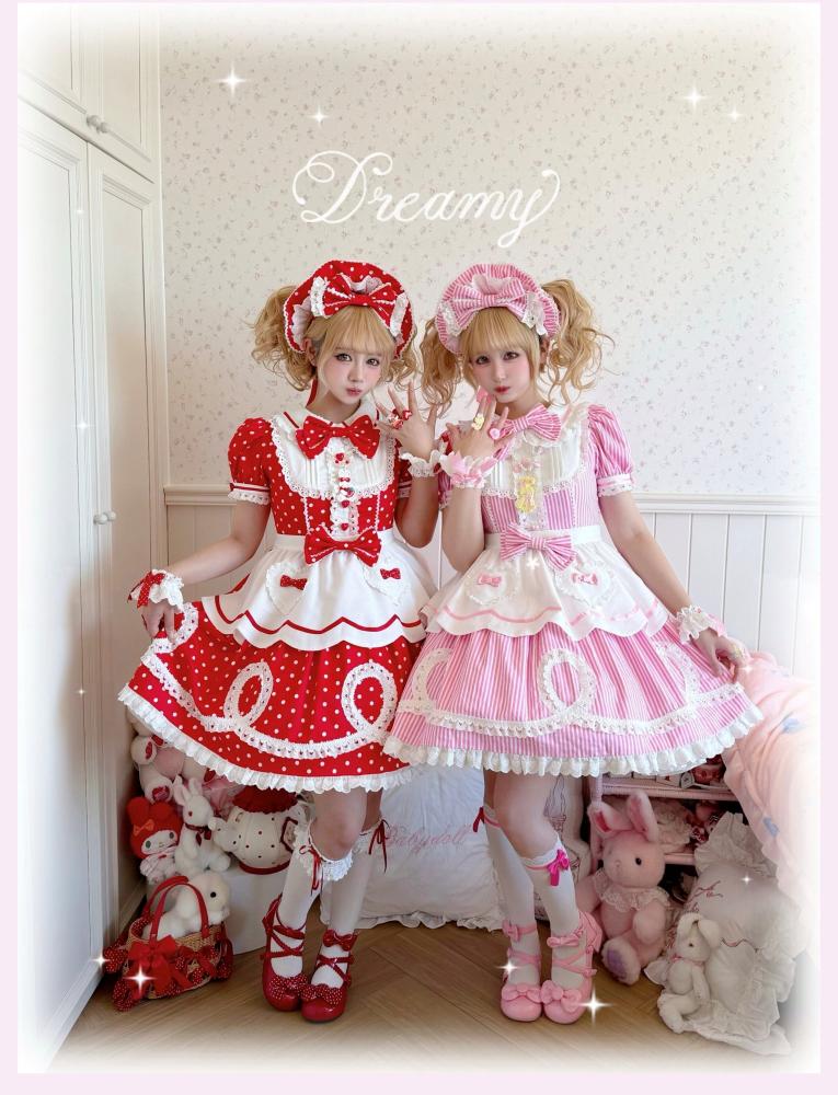【TaTaTa Lolita】فستان لوليتا OP بتصميم دمية كلاسيكي Old School