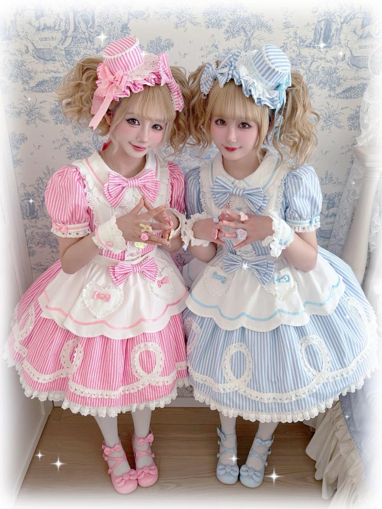 【TaTaTa Lolita】فستان لوليتا OP بتصميم دمية كلاسيكي Old School