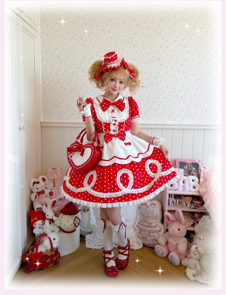 【TaTaTa Lolita】فستان لوليتا OP بتصميم دمية كلاسيكي Old School
