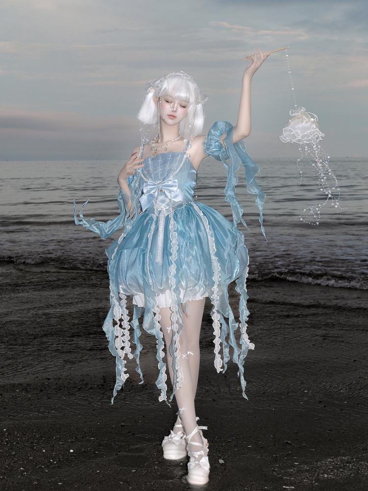 【Letters from Unknown Star】طقم فستان "قنديل البحر الأحلام / Fantasy Jellyfish JSK Set"