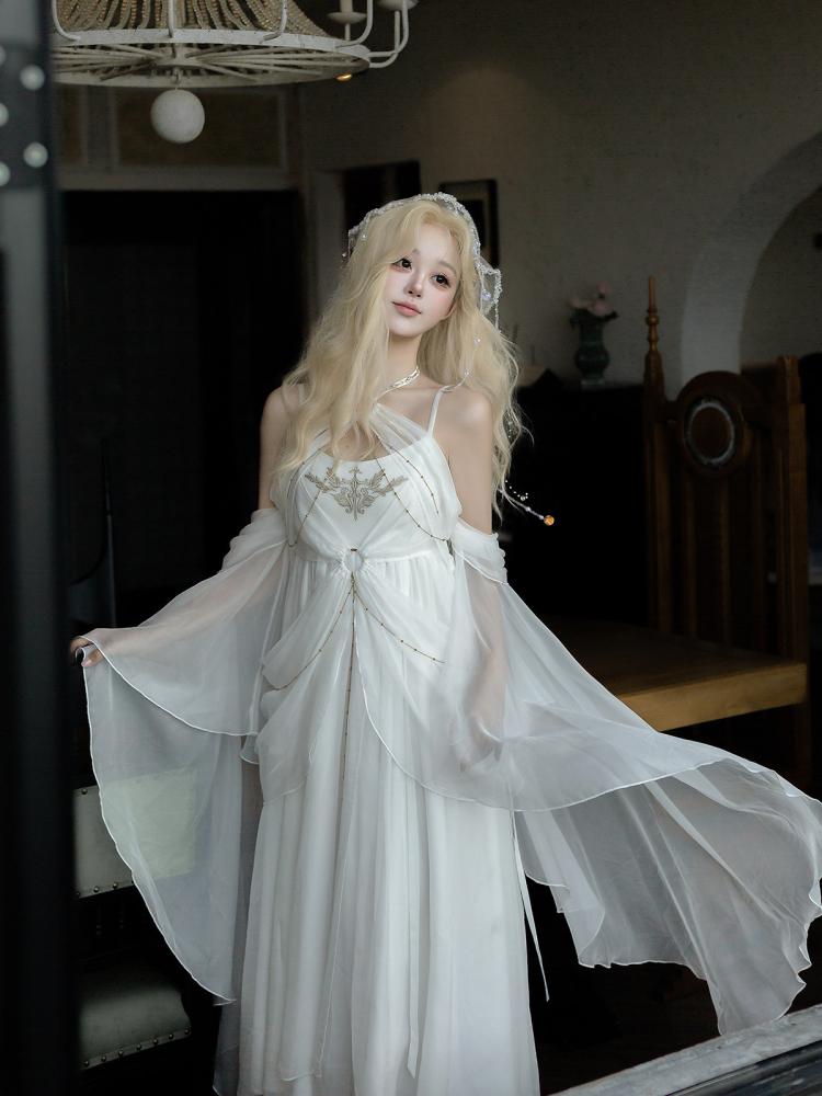 【Letters from Unknown Star】طقم فستان لوليتا كلاسيك (Cla Lolita)  الصيفي