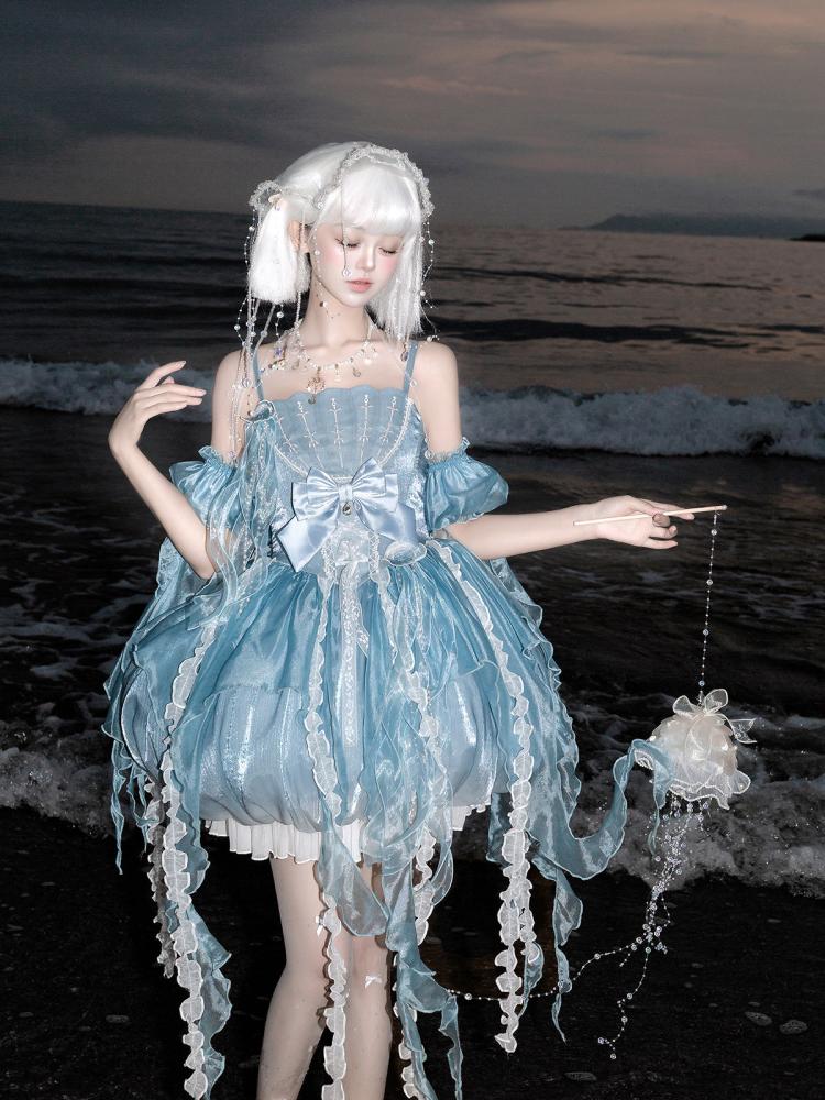 【Letters from Unknown Star】طقم فستان "قنديل البحر الأحلام / Fantasy Jellyfish JSK Set"