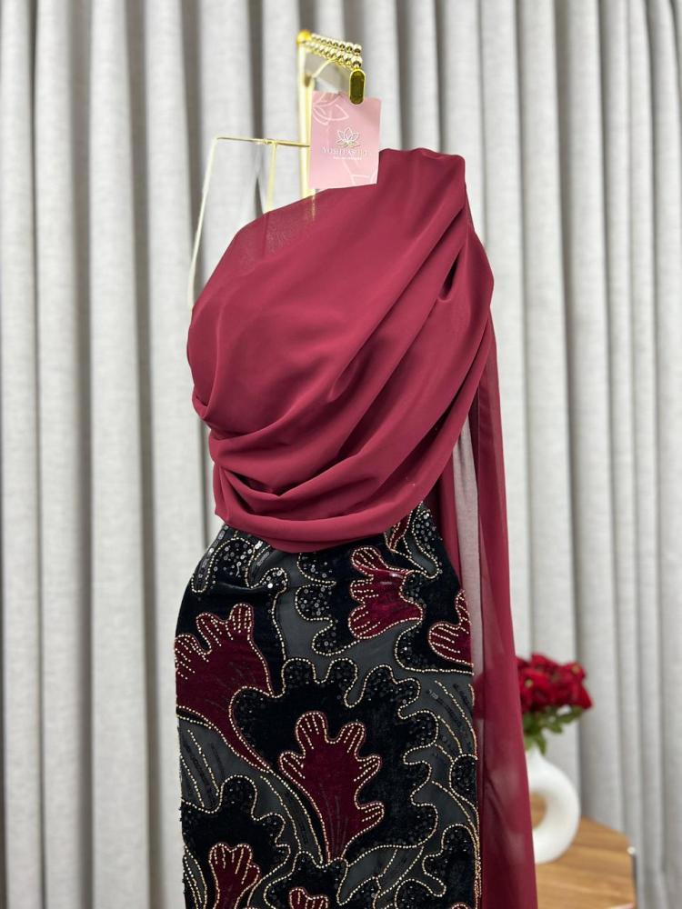 فستان سهره بني