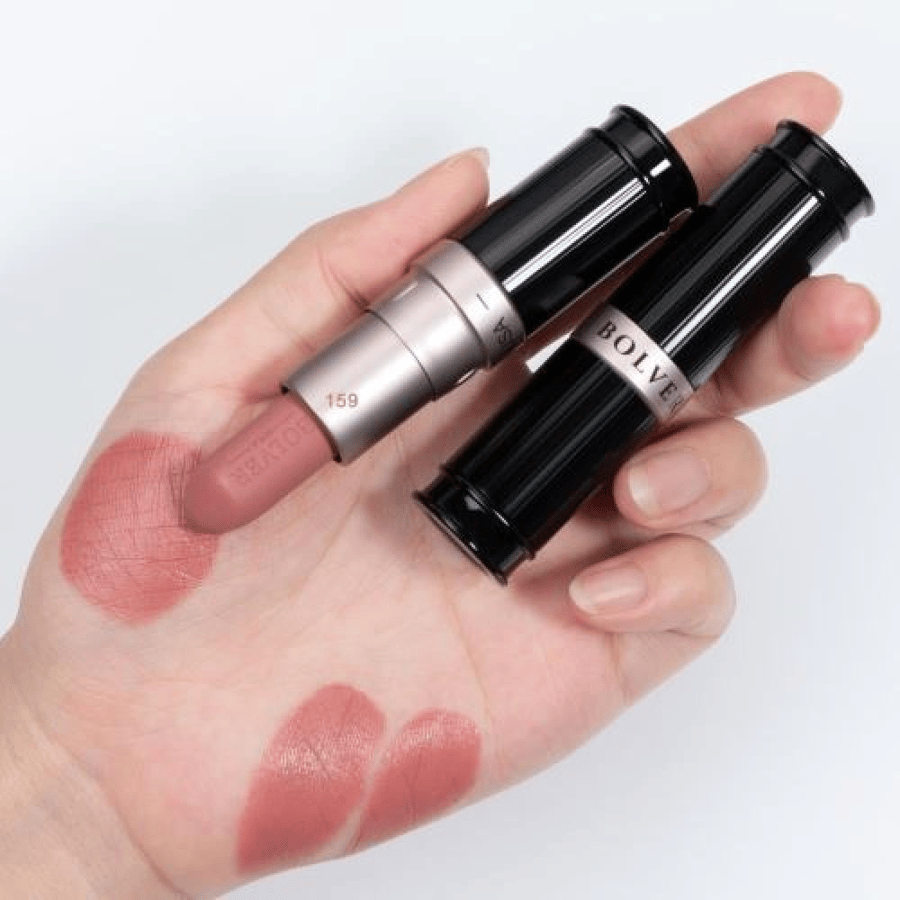 Matte long-lasting red lipstick powder