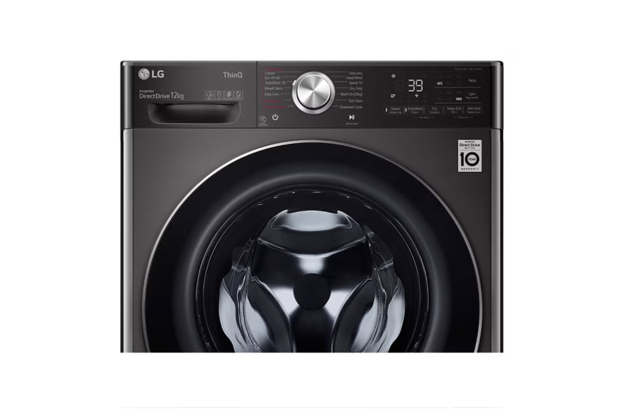 LG - Front Load Washing Machine, 12 kg