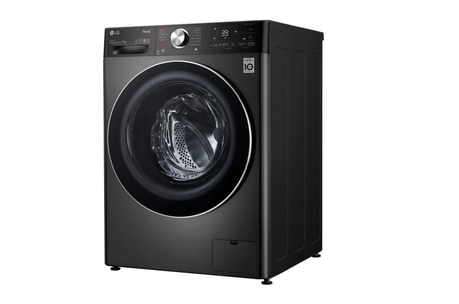 LG - Front Load Washing Machine, 12 kg