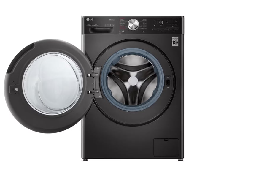 LG - Front Load Washing Machine, 12 kg