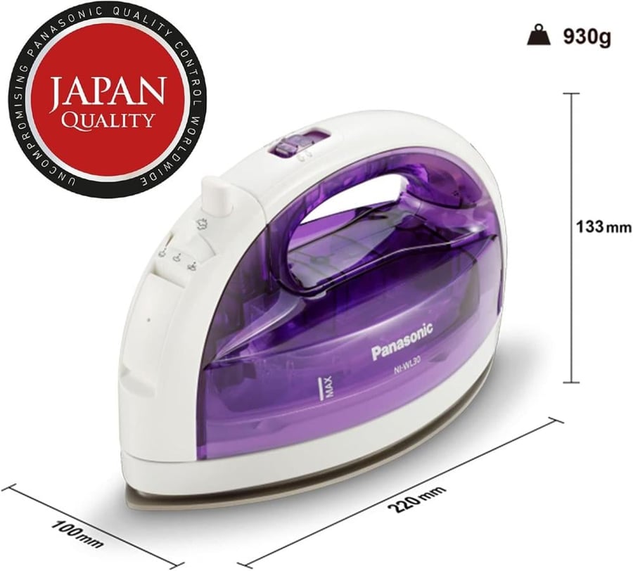Panasonic Cordless Steam Iron, 1300 Watts