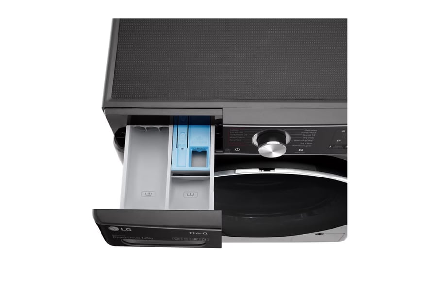 LG - Front Load Washing Machine, 12 kg