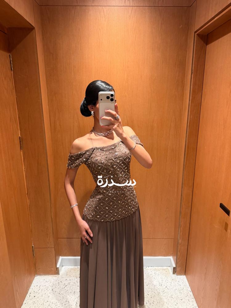 فستان سهرة شك مميز شيفون