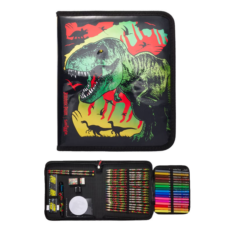 Assorted stationery pencil case-dinosaur