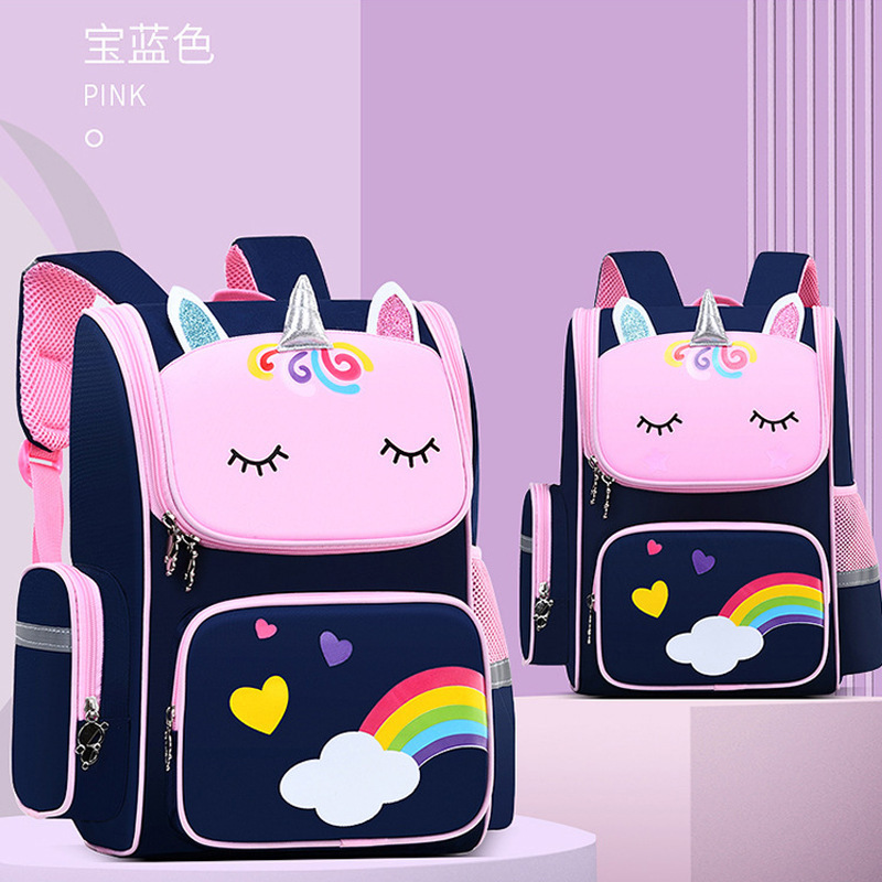 Oxford cloth school bags with reflective strips