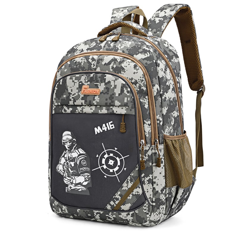Third-grade camouflage school bag