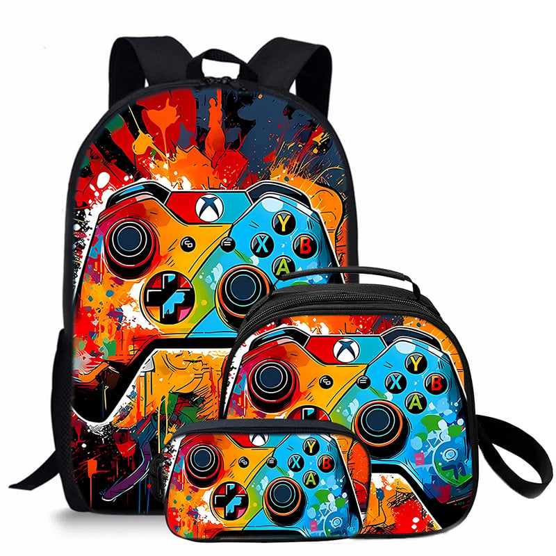 Childrens school bags in a variety of game console designs